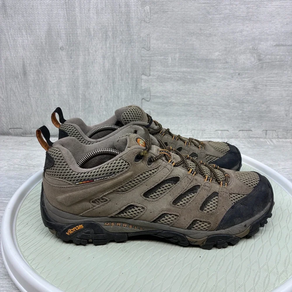 Merrell Moab Ventilator Hiking Shoes Mens 12 Walnut Brown Suede Mesh J86595